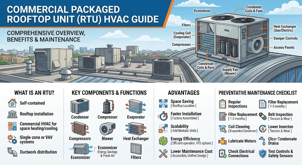 Commercial Packaged Rooftop Unit HVAC | American HVAC Corp